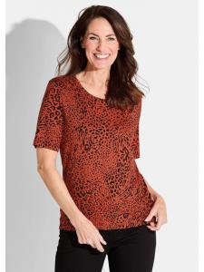 Рубашка оранжевого/черного цвета с узором GOLDNER