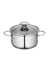 Мини-кастрюля Mini Cook со стеклянной крышкой, нержавеющая сталь, полированная KüChenprofi, серебристая
