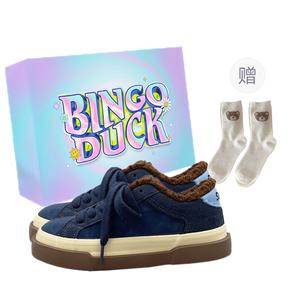 Абразивостойкие низкие скейтерские кроссовки для женщин BINGO DUCK, синий