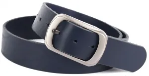 Кожаный ремень Anthoni Crown с фактурной поверхностью, синий