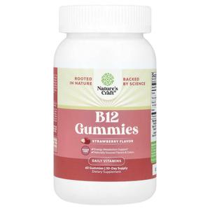 Nature's Craft, B12 жевательные мармеладки, клубника, 60 жевательных таблеток