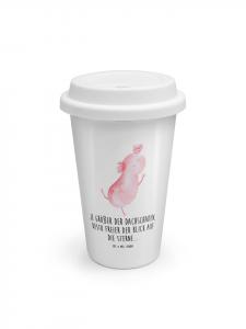 Mr. & Mrs. Panda Стаканчик для кофе на вынос с изображением танцующего аксолотля и надписью белым цветом