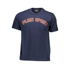 Синяя хлопковая футболка Plein Sport, Blue