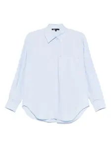 Длинная поплиновая рубашка Maje, синий