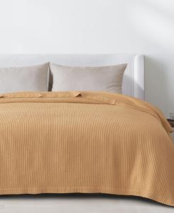 Хлопковое одеяло с вафельным плетением Linery & Co, Marigold, King
