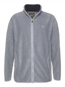 Флисовая куртка серого меланжа Man's World