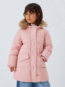 Детское утепленное дождевик пальто John Lewis, Light Pink