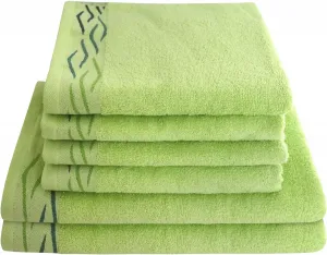 Набор полотенец Dyckhoff "Волна" (комплект (3 шт.), зеленый