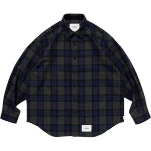 Фланелевая рубашка на пуговицах WTAPS, синий