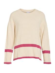 VILA Свитер оверсайз 'VIRil' в натуральном белом