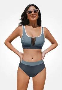 Комплект бикини Cupshe, Grey Black White