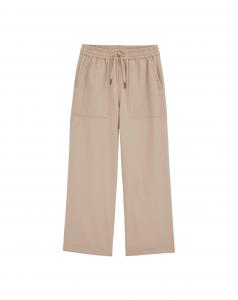 WE Fashion Широкие брюки в темно-бежевом цвете