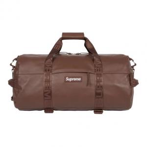 Сумка дорожная из кожи коровы унисекс Supreme в земляных тонах, коричневый