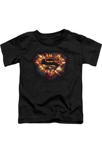 Футболка с коротким рукавом для малышей "Супермен: Космический щит" Gildan, черный