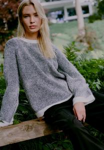 Джемпер b.young BMMMINNA STRIPED JUMPER, Black Mix/Mottled Black