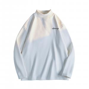 Свитшот Unisex Half Turtleneck Moderate Heavyweight HUANQIU, белый