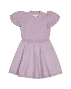 Платье-свитер Hope & Henry с воланами на рукавах и воротником-стойкой Hope & Henry, фиолетовый