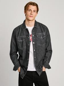 Рубашка на пуговицах классического кроя Pepe Jeans, Blue denim