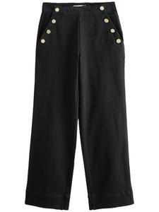 Джинсы с широкими штанинами Next, черный