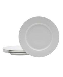 Набор из 4 обеденных тарелок Everyday Whiteware Classic Rim Fitz and Floyd, White