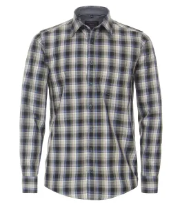 Рубашка CASAMODA с длинными рукавами "Повседневная рубашка CASAMODA в клетку", синий