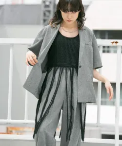 Вязаный топ с бахромой Kbf, цвет Black