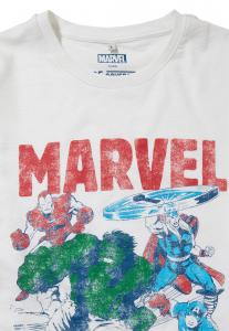 Футболка с принтом MARVEL IRON MAN, THOR, CAPTAIN AMERICA & THE Re:Covered, белый