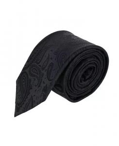 Шелковый галстук Ban bury Tone on Tone с узором пейсли TRAFALGAR, черный