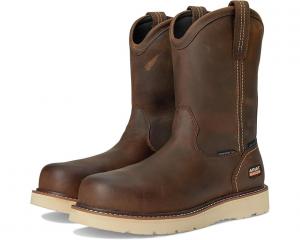Ботинки Ariat Rebar Wedge Pull-On Waterproof Composite Toe Work Boots, цвет Distressed Brown