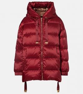 Куртка Felice с капюшоном из тафты с наполнителем пух Max Mara, Oriental Red