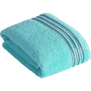 Полотенце для сауны Cult de Luxe с блестящей каймой Vossen, светло-лазурный