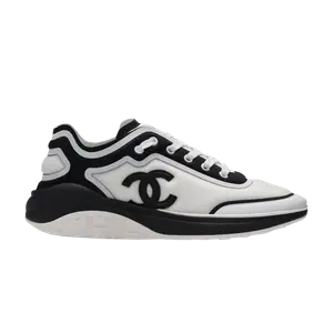 Кроссовки Chanel CC Logo Sneaker White Black, белый