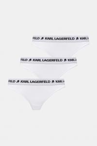 Три пары стрингов Karl Lagerfeld, белый