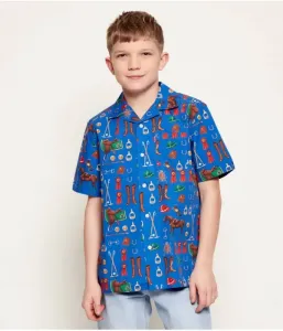 Рубашка regular fit Polo Ralph Lauren, синий