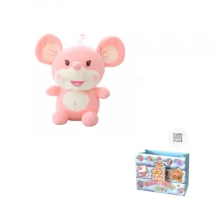 Мягкая игрушка мышка подвеска высота 33см YIHEGE, розовый