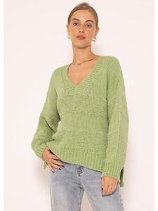 Пуловер SASSYCLASSY, зеленый