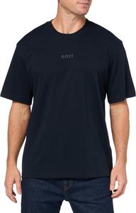 Мужская хлопковая футболка BOSS Tonal Center Logo, Blueberry Blue