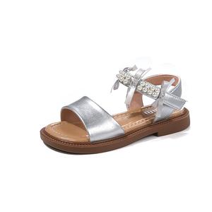 Детские сандалии с низким верхом для детей от 3 до 7 лет TONYBEAR, серебряный