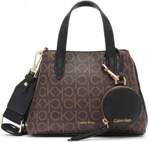 Женская сумка-мессенджер Calvin Klein Millie 2 в 1 с тремя отделениями, мини-сумка через плечо, Brown/Khaki/Black