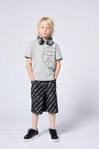 Детские джинсовые шорты Karl Lagerfeld, черный