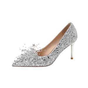 Zomila Серебряные лодочки на шпильке 8,5 см, цвет Silver