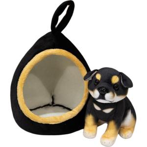 Милый хачико, плюшевая кукла щенок лежанка, высота 18см Fat Fat Dragon