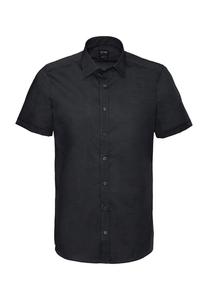 Деловая рубашка Level Five, с коротким рукавом, облегающий крой, мужская OLYMP, цвет 68 Schwarz