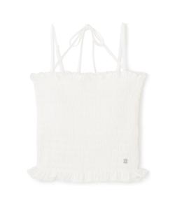 Сборчатая майка Jill By Jill Stuart, цвет White Jersey