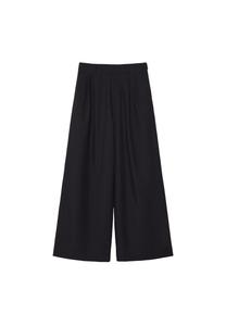 Брюки Stradivarius WIDE-LEG WITH BUTTONS, Black