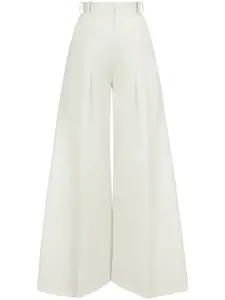 Брюки палаццо строгого кроя Nina Ricci, белый