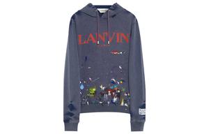 Толстовка Gallery Dept. с логотипом, эффектом поношенности и краской Lanvin, синий