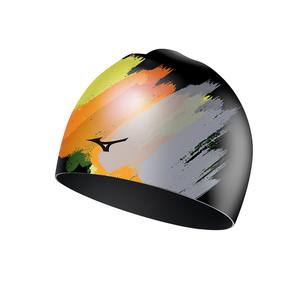 Силиконовая шапочка для плавания унисекс разных цветов Mizuno, черный