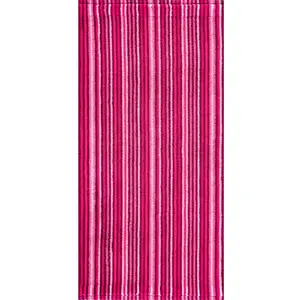 Полотенца Combi Stripes с тонкими полосками, 100% хлопок Egeria, розовый