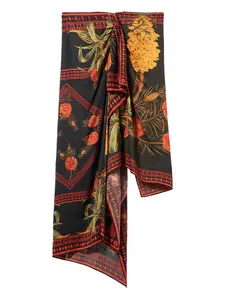 Юбка с принтом BLUMARINE, черный